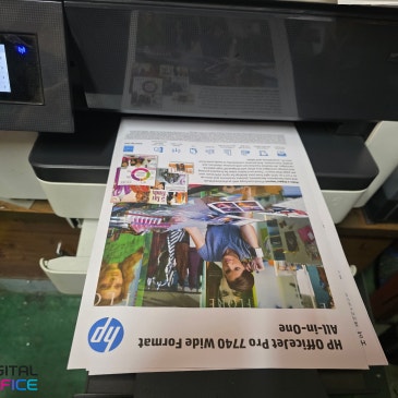 인천 서해구 경서동 프린터수리 HP7740 소모품 시스템 문제, 덮개에 눌린 잉크 호스가 원인