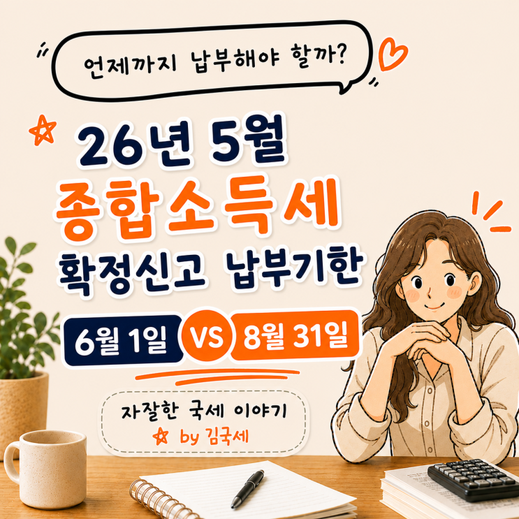 홈택스 종합소득세 관련 안내 이미지