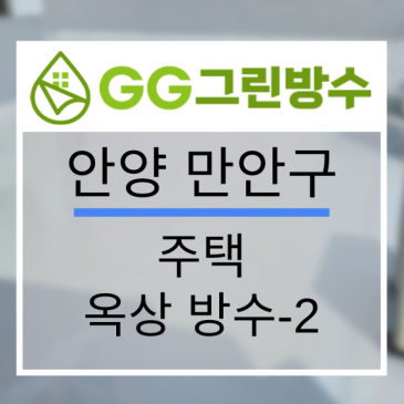안양시 빌라·다세대주택 옥상 우레탄 방수 현장 시공 사진