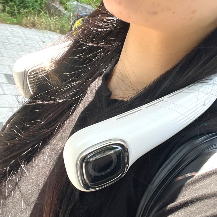 쿠팡 휴대용 급속냉각선풍기 넥밴드선풍기 여름필수템 캠핑 러닝준비물 추천