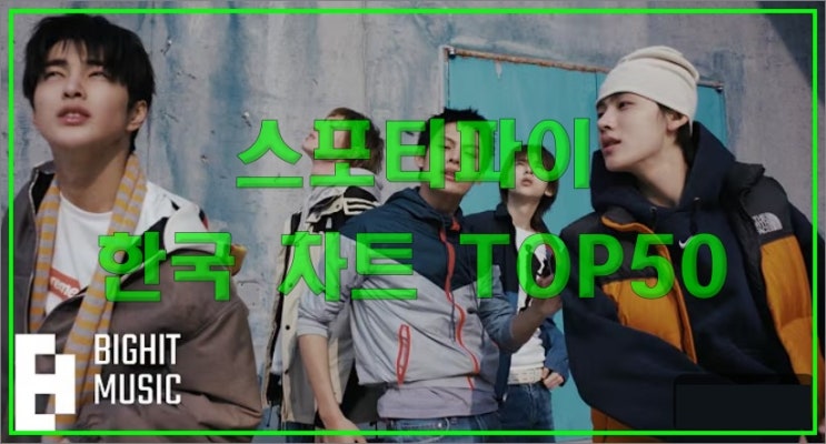 스포티파이 한국 차트 TOP50 순위 정리와 급상승곡, 주목할...