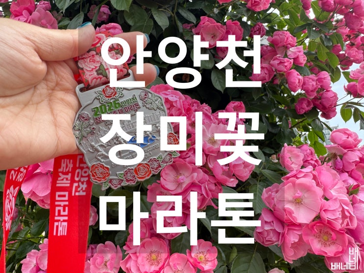 2026 안양천 장미꽃 축제 마라톤 10KM 코스 메달 참가후기