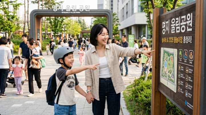 [부산 아이와 가볼만한곳] 명지 울림공원 놀이터 주말 리얼 후기! 익....