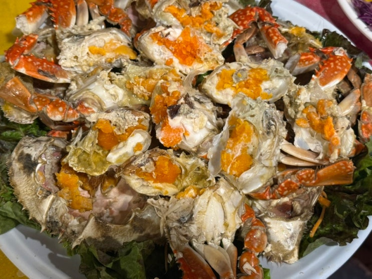 인천 부평시장 야장포차 감성 뒤집어지는 꽃게찜, 꽃게무침, 한우육회 탕탕이 해산물포차! 연평포차 후기 : 네이버 블로그