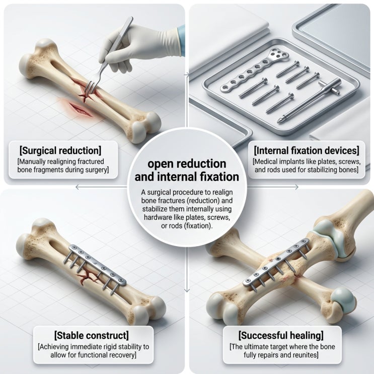 의학용어 ORIF 뜻 / open reduction and internal fixation 의미 : 네이버 블로그