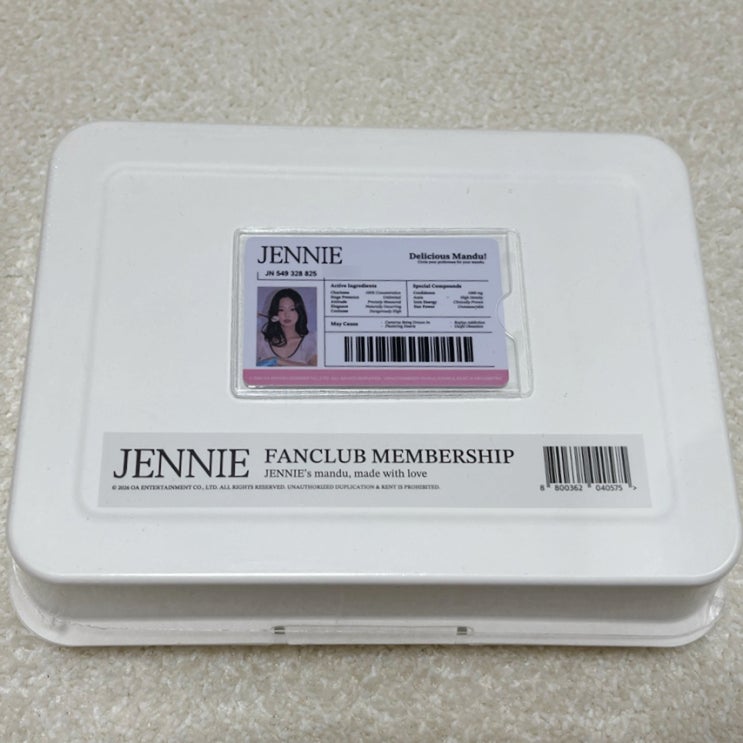 JENNIE 제니 팬클럽 멤버십 키트 후기