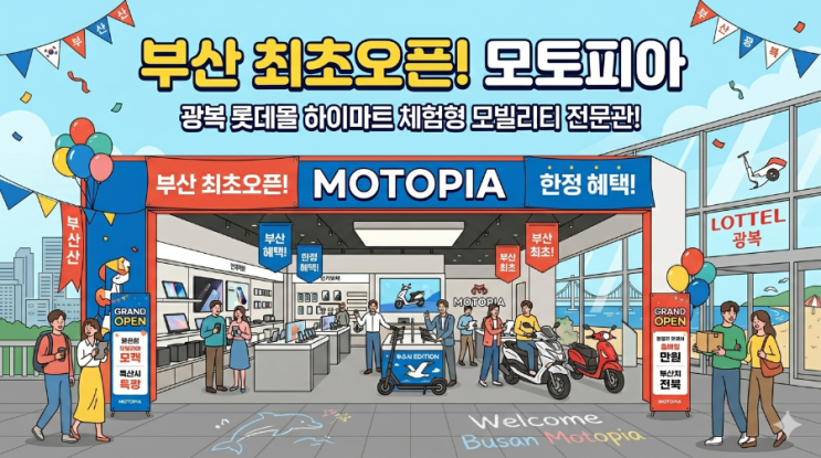 [부산/광복] 부산 최초 상륙?! 롯데하이마트 광복롯데몰점 ‘모토피아(MOTOPIA)’ 오픈 예정! 휴대폰 바꿀 때 무조건 가야 ...