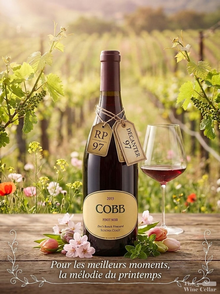 Cobb Wines, Pinot Noir Doc's Ranch Vineyard 2019 콥 와인스, 피노누아 독스 랜치 빈야드 ...