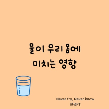 물이 우리 몸에 미치는 영향 네이버 블로그 대표 이미지