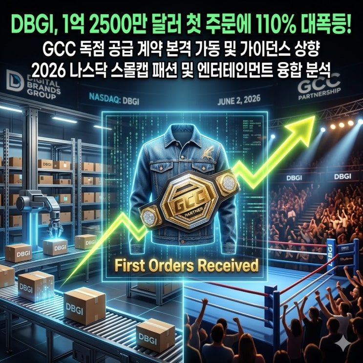 DBGI(디지털 브랜즈 그룹) 주가 110% 폭등 분석, 1억 2500만 달러 규모 미국 프로그램 첫 주문 접수 : 네이버 블로그