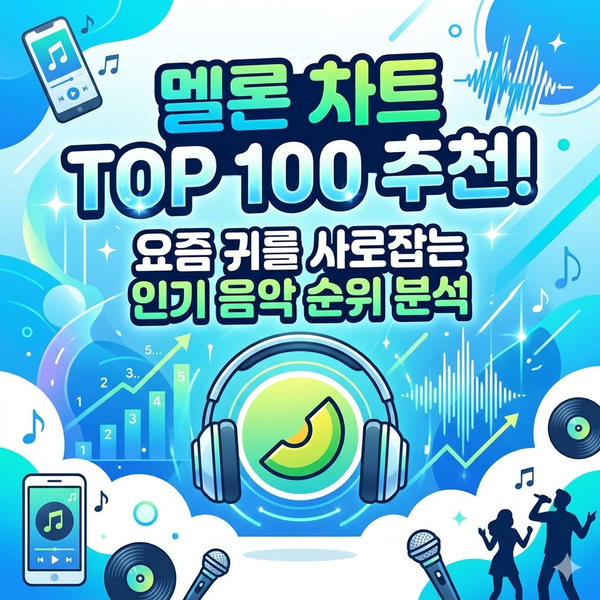 멜론 차트 TOP 100 추천! 요즘 귀를 사로잡는 인기 음악 순위...