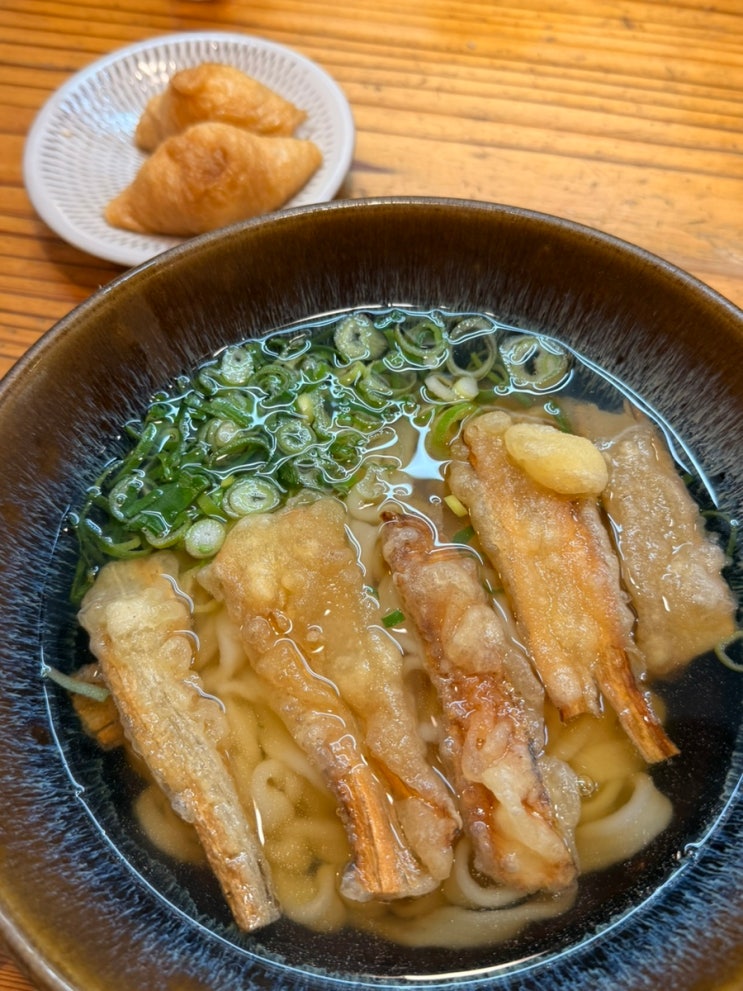 후쿠오카 하가쿠레 우동 맛집 우엉튀김우동 두번 방문 후기