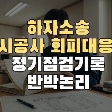 하자소송 시공사 책임 회피 대응, 기록으로 반박하는 방법