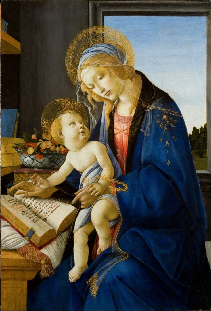 산드로 보티첼리 — 밀라노 폴디 페촐리 미술관 / 책의 성모 / 1480~148....