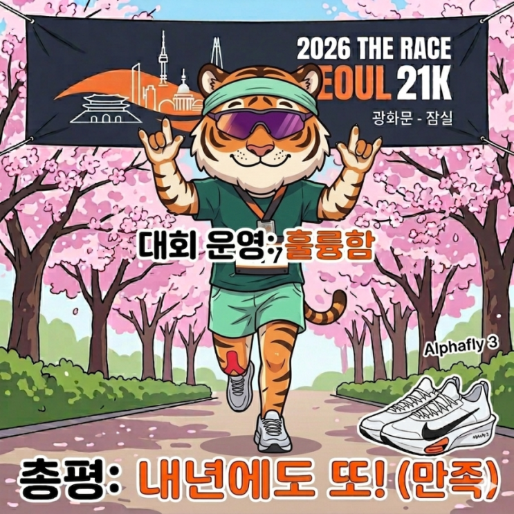 [좐's 러닝잡담] - 2026 더 레이스 서울 하프마라톤 21km 솔직 후기!