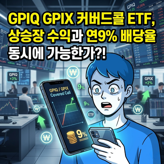 GPIQ GPIX 커버드콜 ETF, 상승장 수익과 연9% 배당율 동시에 가능한가?! : 네이버 블로그