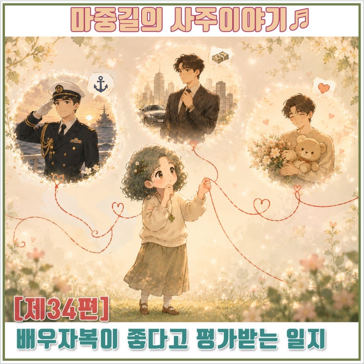 [사주](제34편) 배우자복이 좋다고 평가받는 일지 유형 : 네이버 블로그