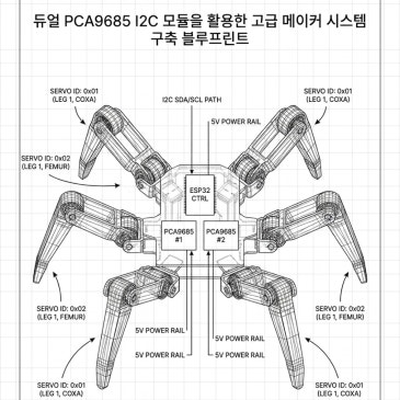 ESP32와 PCA9685로 32개 서보 모터 완벽 제어하기