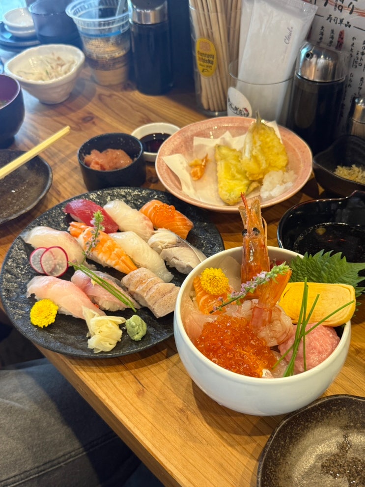 후쿠오카 덴진미나미역 퀄리티 좋은 카이센동과 스시 맛집 이케다....