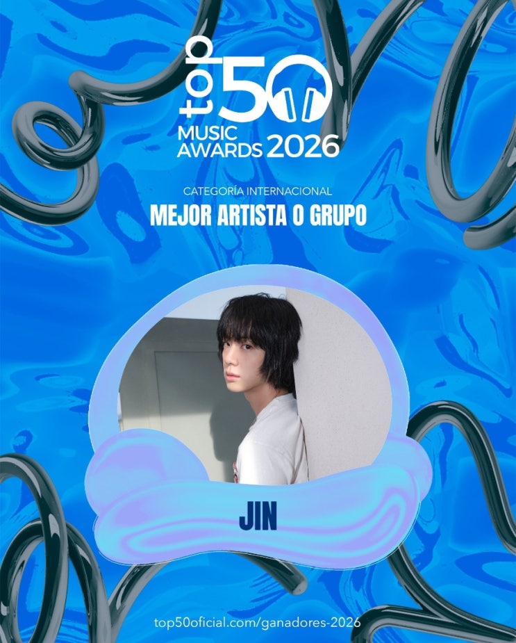 Jin, Top 50 Music Awards 2026에서 Best International...