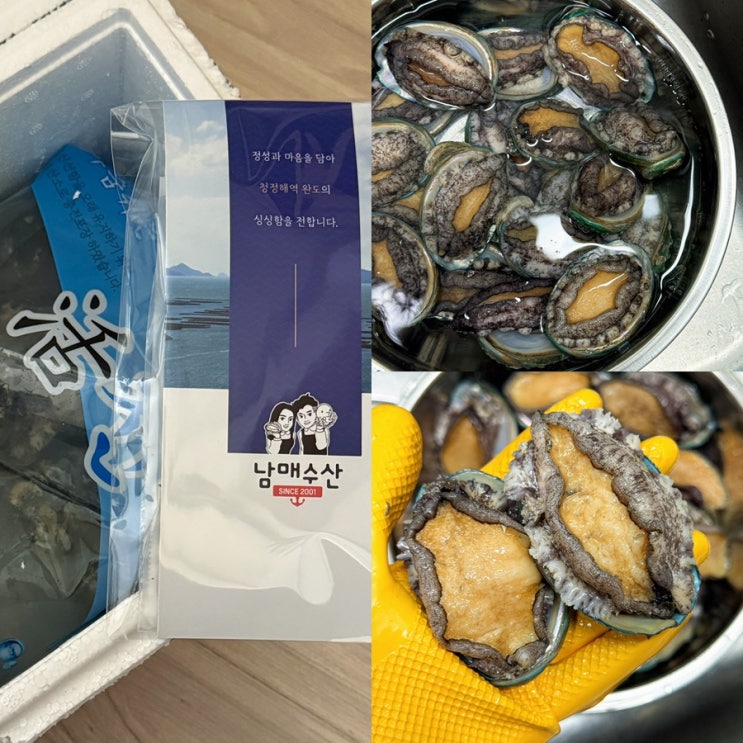 완도전복 추천 남매수산 활전복 손질방법부터 보관법까지