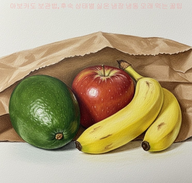 아보카도 보관법, 후숙 상태별 실온 냉장 냉동 오래 먹는 꿀팁