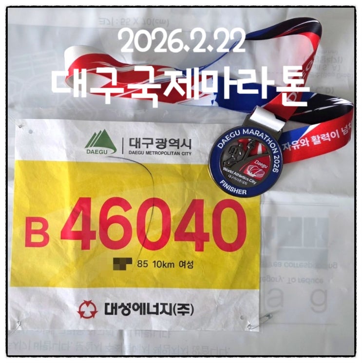 2026 대구국제마라톤 10km 첫 마라톤 도전 후기