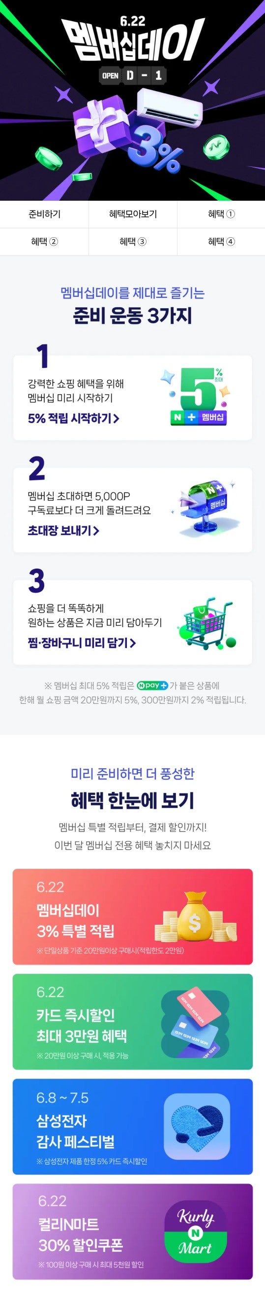 6월 22일부터 시작! 2026 네이버 멤버십데이 혜택 모음 : 네이버 블로그