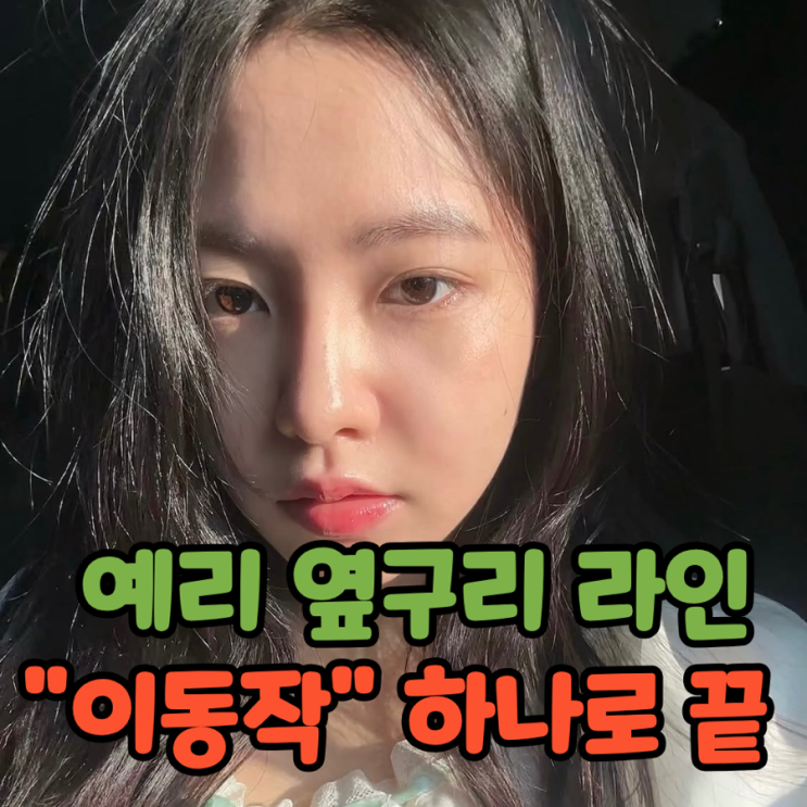 레드벨벳 예리 허리 쏙 들어간 비결 "이 동작" 하나로 옆구리...
