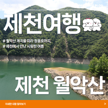 [제천여행] 월악산 계곡을 따라 청풍호까지, 제천에서 만난 시원한 여름