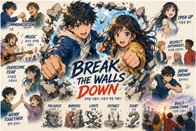 'break the walls down' 뜻부터 어원까지! 벽을 허물다를 넘어 마음의 장벽까지 담은 영어 표현 완벽 정리 ...