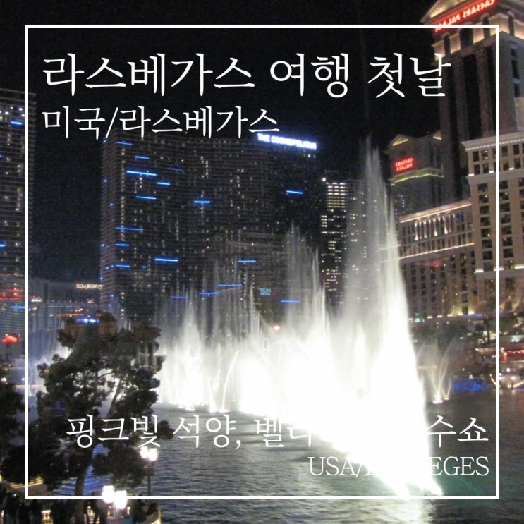 라스베이거스 스트립 야경 코스｜벨라지오 분수쇼 시간·관람 후기