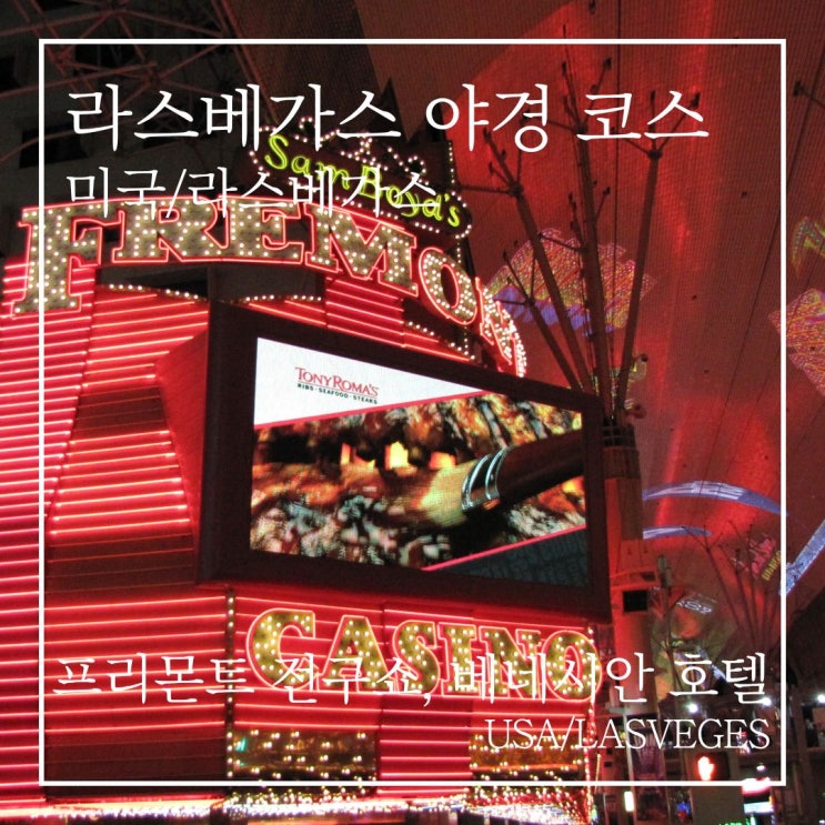 라스베이거스 야경 코스｜베네시안·미라지 화산쇼·프리몬트 후기