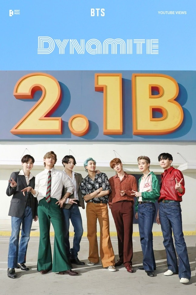 [방탄소년단] [기사] #방탄소년단 'Dynamite' 뮤비 21억뷰.....