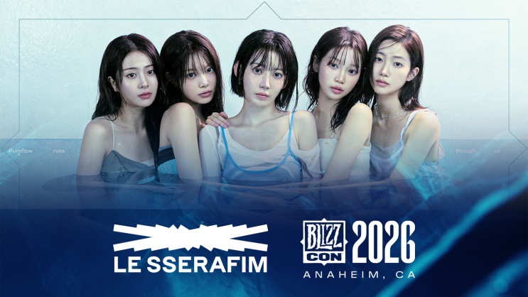 "3년 만의 복귀"... 르세라핌, '블리즈컨 2026' 폐막 공연 무대...