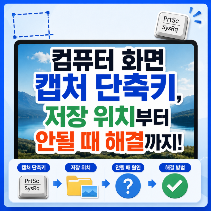 OneDrive 설정 > 백업 >스크린샷자동 저장을 켜면 PC 어디서 찍든 클라우드로 올라가요. ■ 캡처안될 때, 이 순서로 해결하세요 갑자기 Win+Shift+S를 눌러도 반응이 없다? 제일... 버전 업데이트 이후 메뉴 위치가 달라졌을때참고하세요. #컴퓨터화면캡처 #캡처단축키 #윈도우단축키 #화면캡처저장위치 #캡처안됨해결 #윈도우11캡처 #스크린샷#캡처도구오류...