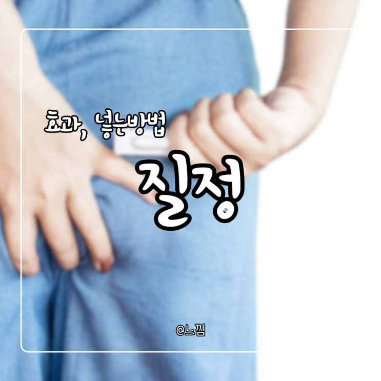 질정 넣는 방법 질정 효과 시간 부작용