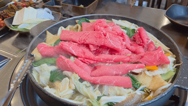 [부산 강서구 한우 맛집] 명지 하누 / 1++ 스키야키...
