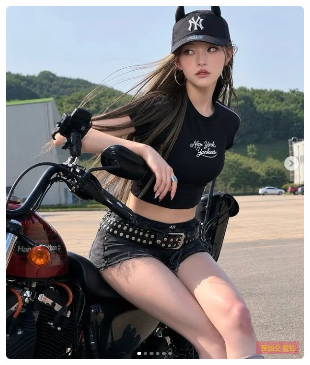 키오프 하늘 바이커룩, 컴백 앞두고 분위기 제대로 바뀌었다