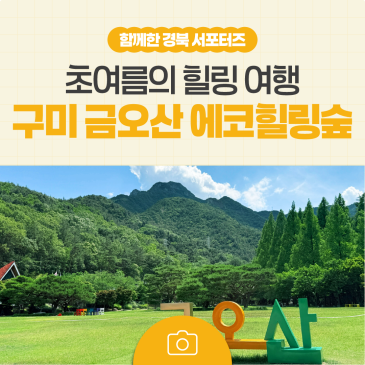 초록이 가장 아름다운 계절, 구미 금오산 에코힐링숲으로 떠난 초여름 힐링 여행