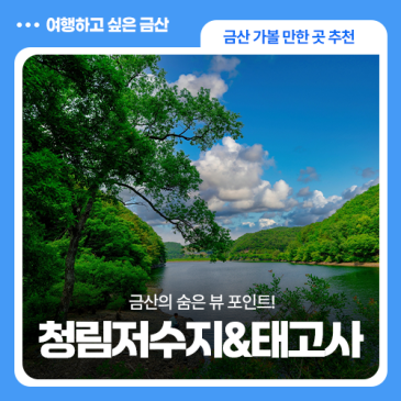 금산 힐링 코스 청림(행정)저수지에서 태고사까지, 연계 코스