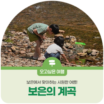 보은에서 맞이하는 시원한 여름! 무더위를 잊게 할 보은의 계곡