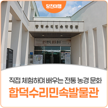 조상들의 지혜를 직접 체험하는 가족 여행지, 합덕수리민속박물관