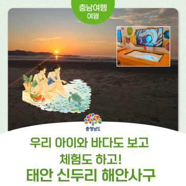 아이랑 해수욕장 센터 코스! 태안 신두리 해안사구 사막 노을
