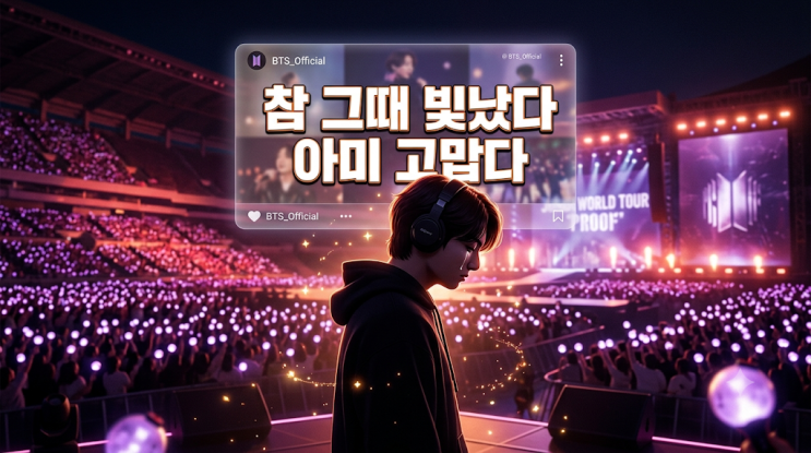 정국이 옛날 노래에 눈물 난 이유…아미가 다시 꺼낸 ‘그때의...