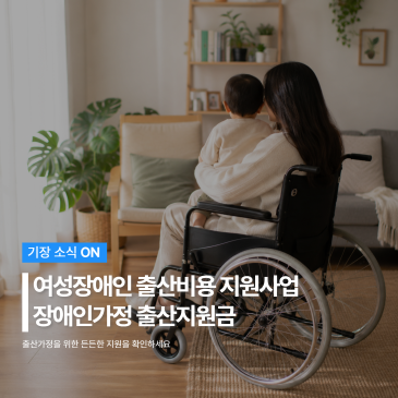 여성장애인 출산비용 지원사업, 장애인가정 출산지원금 지원사업