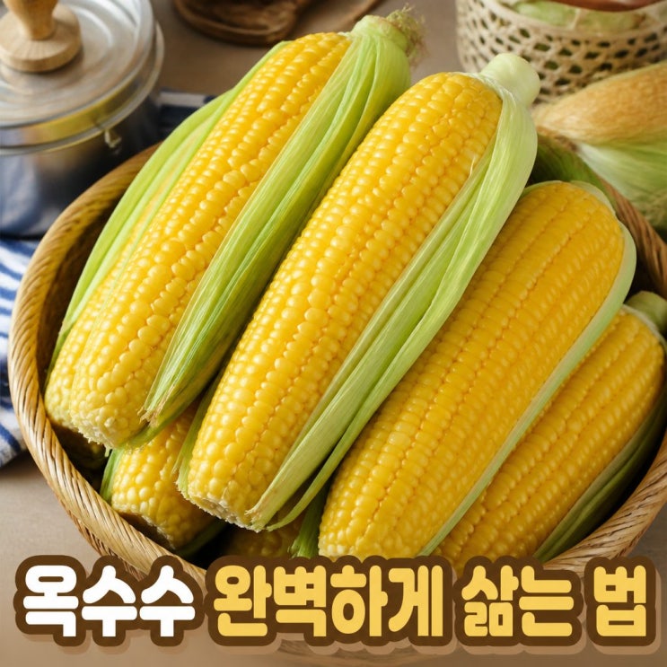 옥수수 삶는 방법, 더 맛있게 삶는 간단한 꿀팁 총정리