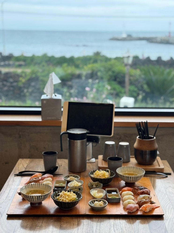 제주 월정리 해변 근처 초밥 전문점 밭담 초밥