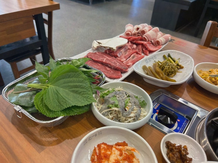 한마음정육식당 인천논현점, 소래포구역저녁식사 고기부위 찐후기!