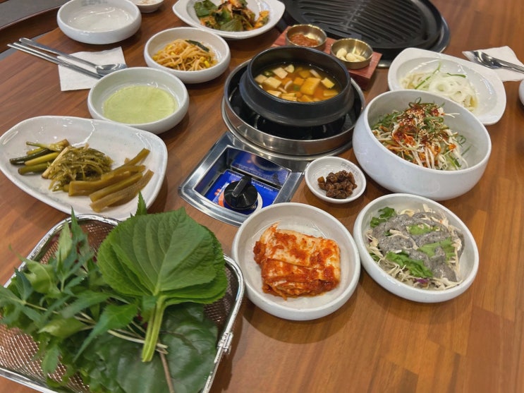퇴근 후 동료 회식, 소래포구역커플맛집 한마음정육식당 인천논현점